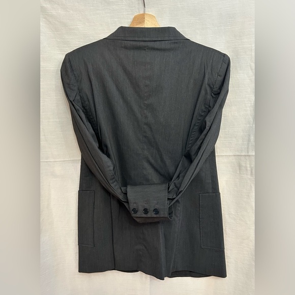 Costume National NWT Women's Sophisticated Charcoal Blazer  minimalist neutral - Picture 11 of 11
